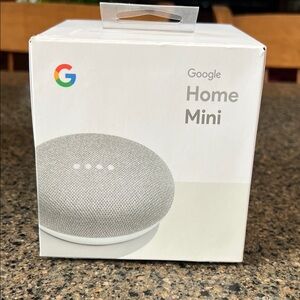 Google Home Mini Speaker - Chalk (light gray) NIB